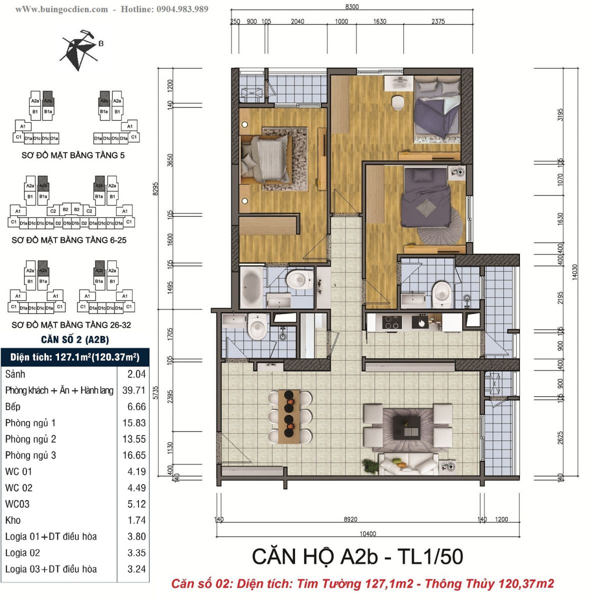 căn số 02 goldsilk complex