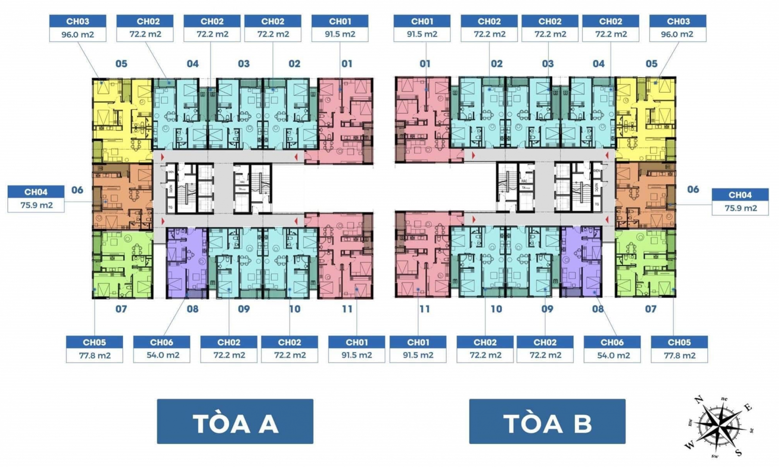 MẶT BẰNG THE CHARM AN HƯNG